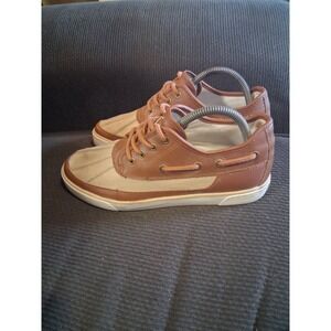 Polo Ralph Lauren Parkstone Low Size 6.5 Tan Leather Duck And‎ Boat Shoe